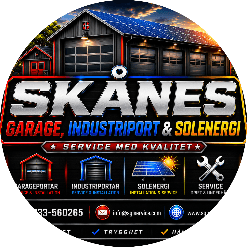 Skånes Garageport, Industriport & Solenergi logotyp
